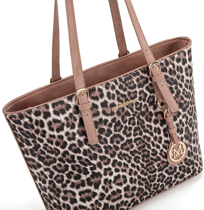 Montana West Purses for Women Tote Bag 3Pcs Set Leopard Print Satchel Handbags