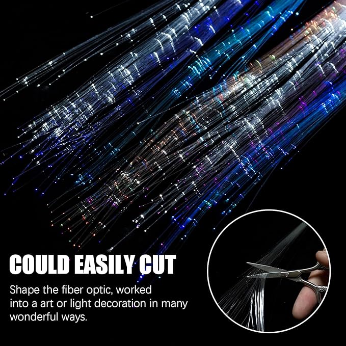 12 Pack Led Light Up Fairy Hair Accessories Braid Extension Butterfly Clips for Women Girls, Glow in the Dark Party Favors Supplies Neon Rave Accessories Wig for Festival Halloween Christmas Birthday