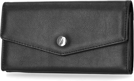 Nautica Money Manager RFID Slim and Small Wallet for Women - Credit Card Holder with Coin Purse and Zipper Wallet, Women's Clutch Organizer