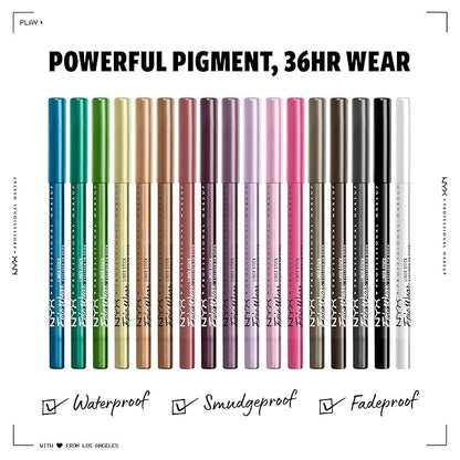 NYX PROFESSIONAL MAKEUP Epic Wear Liner Stick, Long-Lasting Eyeliner Pencil - Pack of 3 (Pure White, Pitch Black, Deepest Brown)