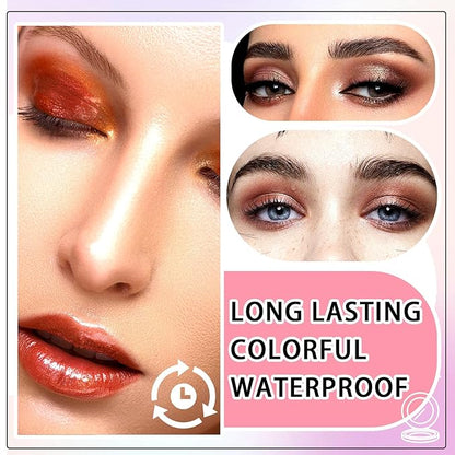 70 Colors Eyeshadow Palette,Matte Glitter Eyeshadow Makeup Palette with Eyeshadow Brush,Highly Pigmented Colorful Shimmer Eye Shadow Palette Makeup Kit for Women B