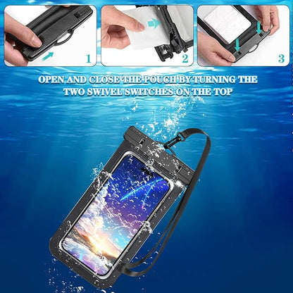 9 Pack Multicolor Universal Waterproof Phone Pouch, Large Phone Waterproof Case Dry Bag (Protection Level: IP68) Outdoor Sports for Apple iPhone,Samsung,and up to 7.5" (Multicolor 9 Pack)