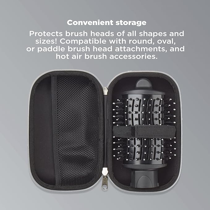 INFINITIPRO BY CONAIR Brush Head Attachment Storage Case, Compatible with INFINITIPRO BY CONAIR The Knot Dr. Dryer Brushes