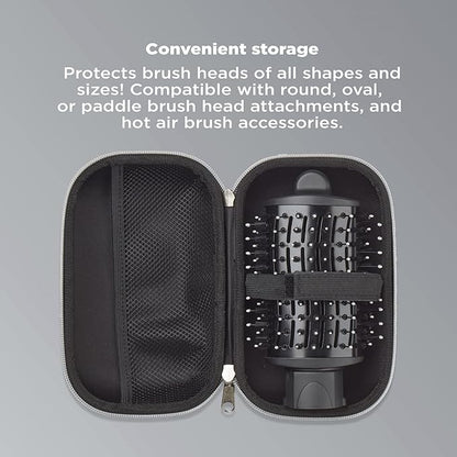 INFINITIPRO BY CONAIR Brush Head Attachment Storage Case, Compatible with INFINITIPRO BY CONAIR The Knot Dr. Dryer Brushes