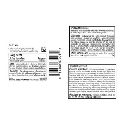 Neutrogena Healthy Skin Liquid Makeup Foundation with Broad Spectrum SPF 20 Sunscreen, Medium Coverage Foundation with Nourishing Pro-Vitamin B5, Buff 30, 1 fl. oz