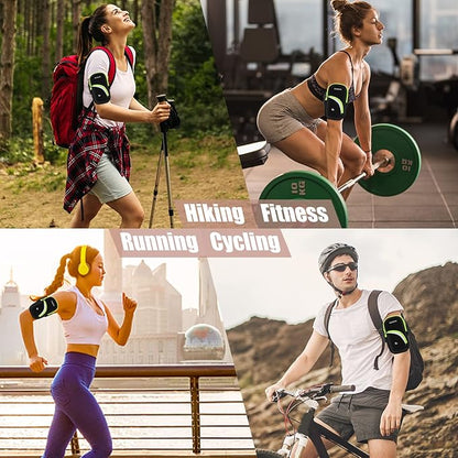 Armband Cell Phone Holder for Running Workout Exercise Sports Phone Arm Bands Pouch Bag, Running Armband for iPhone16 15 14 13 12 11 Pro Max XS XR X Plus Samsung Galaxy Up to 6.9"