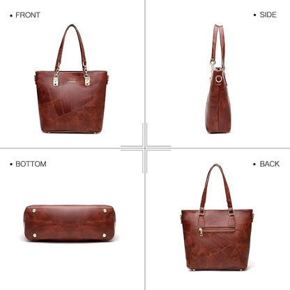 2E-youth Designer Purses and Handbags for Women Satchel Shoulder Bag Tote Top Handle Bag