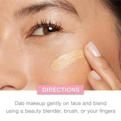 Neutrogena Healthy Skin Liquid Makeup Foundation with Broad Spectrum SPF 20 Sunscreen, Medium Coverage Foundation with Nourishing Pro-Vitamin B5, Classic Ivory 10, 1 fl. oz