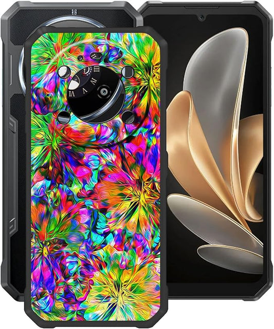 Case for Fossibot F109 5G (6.74"), Black Soft TPU Bumper Phone Case, Slim Shockproof Silicone Military Grade Drop Protective Shell for Fossibot F109 5G - Colorful