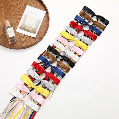 16 PCS Hair Bows for Women,Ribbon Hair Bows With Long Tail,Hair bow clips Hair Barrettes for Women Accessories