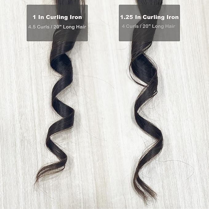 New Version Lanvier Rotating Curling Iron 1.25 Inch Automatic Curling Wand for Waves; Tourmaline Ceramic Self Curler with 2 Rotating Speed, 11 Adjustable Temperature & Dual Voltage for Worldwide Use