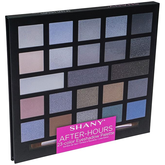 SHANY Eyeshadow Palette - 23 Pigmented, Long-Lasting & Blendable Matte/Shimmer Eye Color Shades for All Skin Tones - After-Hours