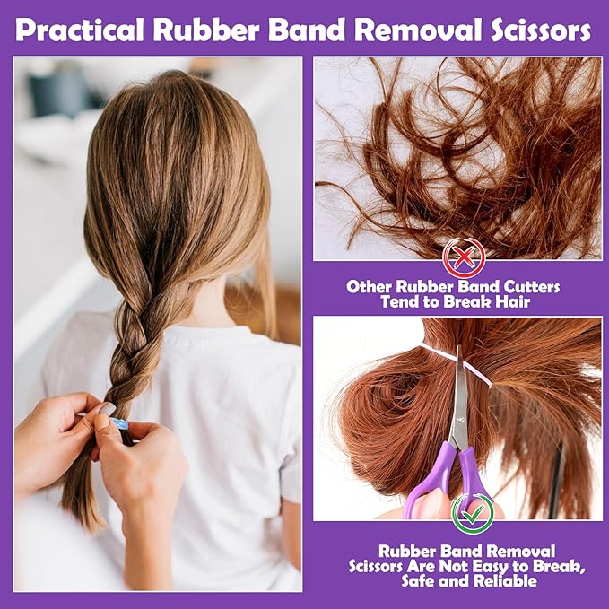 24 Colors Rubber Bands for Hair, 2300 Pcs Elastic Hair Bands Baby Girl Hair Ties Mini Hair Rubber Bands with 5 Hair Styling Tools 20 Hair Clips Hair Accessories for Toddler Baby Girl Kids