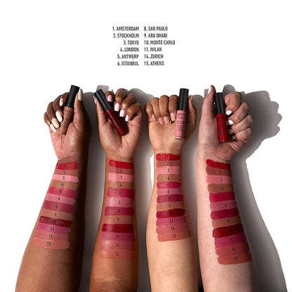 NYX PROFESSIONAL MAKEUP Soft Matte Lip Cream, Lightweight Liquid Lipstick - London (Mid-Tone Beige)