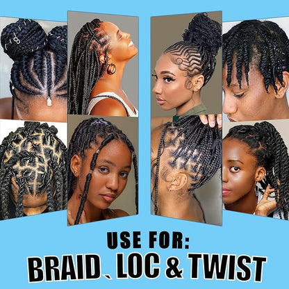 8 fl oz Braid Foam Control Mousse Braiding Mousse for Braids Twist, Locs, No Flake Extra Hold High Shine Style & Moisturizes, Hair Mousse for Braids Nourishes, Lightweight, Smooth, No Greasy Tea Tree
