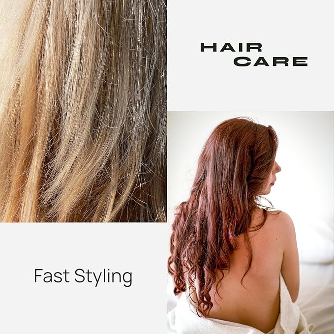 Beautimeter Hair Dryer Brush 3-in-1 Hair Styler: Rotating Blow Dryer Brush with 2-Inch and 1.5-Inch Brushes