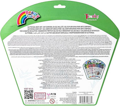 Panda 16 Piece Glitter Pen Body Art Set, Panda Themed, Glittery and Bright Colors, Ages 3 by Townley Girl