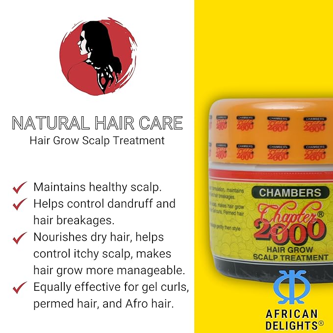 Original Chambers Chapter 2000-Best Scalp Treatment for Dry and Itchy Scalp | Scalp Moisturizer & Hair Loss Treatment for Women, Men and Kids | Hair Mask for Dry Scalp Care and Itch Relief (295 gm)