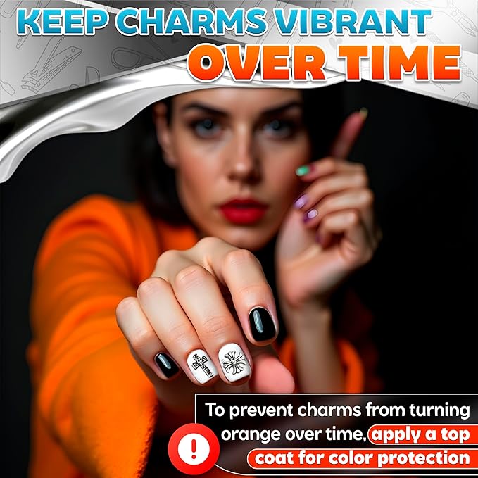 100 Pcs Cross Nail Charms and Gems - Nail Cross Charms for Nails Design Silver Nail Charms Y2k Nail Gems for Nails 3d Nail Charms Bulk Nail Jewels - Nail Art Charms Nails With Charms Cross Nail Charm