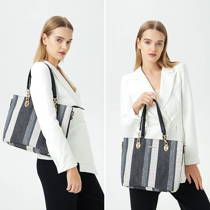 2E-youth Designer Purses and Handbags for Women Satchel Shoulder Bag Tote Top Handle Bag