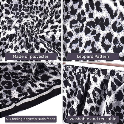 35 x 35 Women's Fashion Pattern Large Square Silk Like Hair Scarf Head Sleeping Wrap Satin Neck Bandana for Gift…