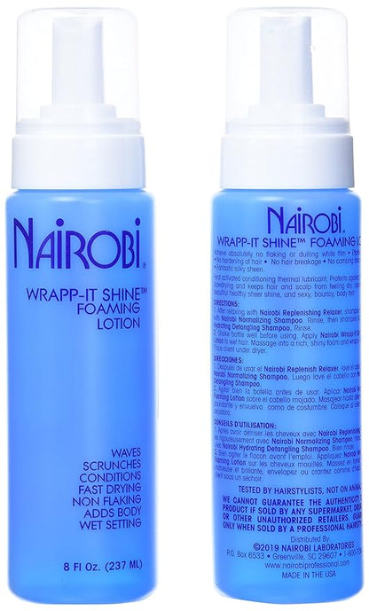 Nairobi Wrapp-it Shine Foaming Lotion, 2 Count