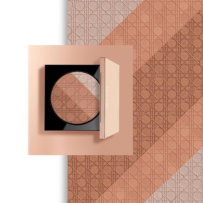 GA-DE Glow FX Natural Face Palette - Blush for Cheeks, Bronzer Powder, and Highlighter Makeup - Enriched with Jojoba Oil - 135 Cool and Cozy - 0.42 oz