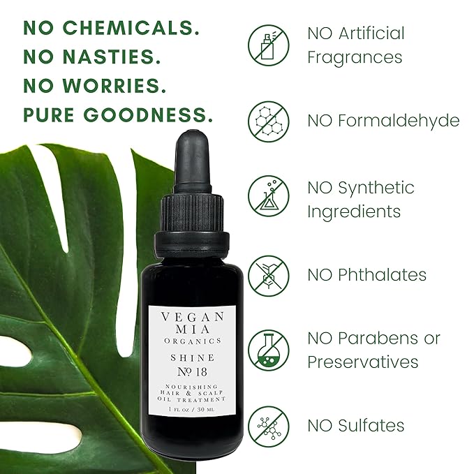 USDA Organic Rosemary Oil for Hair Growth with Castor, Jojoba & More by Vegan Mia | for Intense Nourishment & Dry Scalp Treatment - Get Healthier, Thicker & Shiny Hair Naturally (with Exclusive eBook)