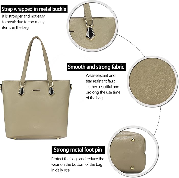 2E-youth Designer Purses and Handbags for Women Satchel Shoulder Bag Tote Top Handle Bag