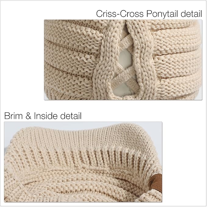 C.C Hatsandscarf Exclusives Women's Ribbed Knit Hat with Brim (YJ-131)(YJ-2023)