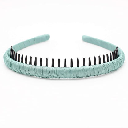 4 color Fashion hair bands headbands for women/Girls teeth comb Hair Accessories Non-slip Hair Hoop Resin Hairband Comfy headwear