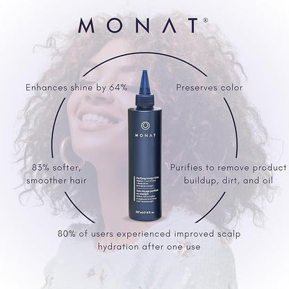 MONAT Purifying Vinegar Rinse - Nourishing Moisturizing Elixir for Shiny, Soft, Smooth and Lustrous Hair