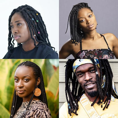 200 Pcs Dreadlocks Beads Hair Braid Rings Clips Dread Locks Hair Braiding Metal Cuffs Decoration Locs Accessories Multicolor