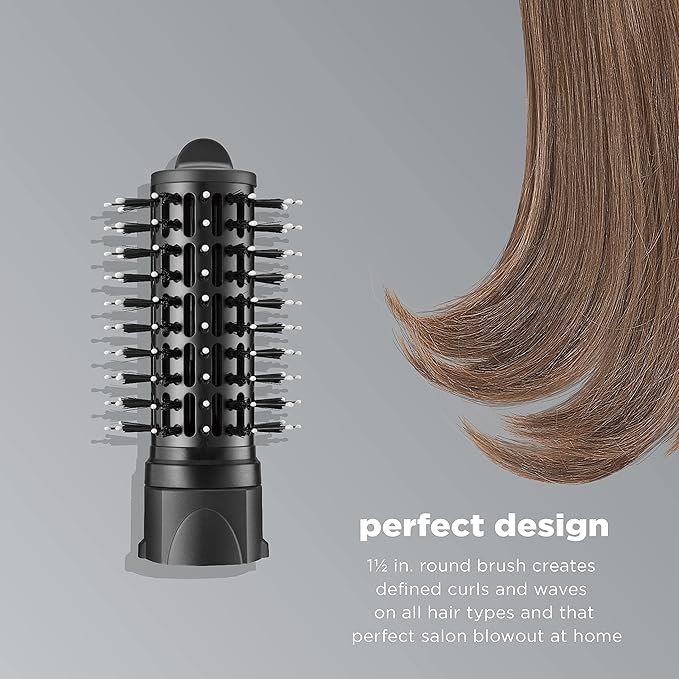 INFINITIPRO BY CONAIR The Knot Dr. Medium Round Brush - Create Defined Waves and Curls for All Hair Types, Compatible with INFINITIPRO Dryer Brushes