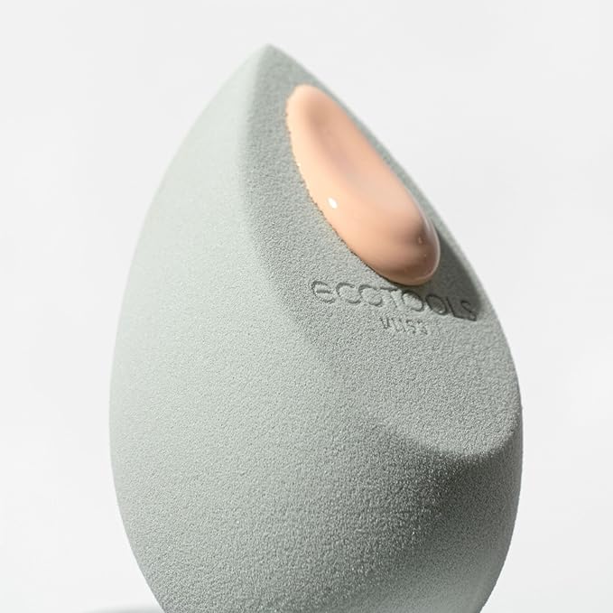 EcoTools Blurring Blender Makeup Sponge, Makeup Blending Sponge For Blurred Skin, For Liquid & Cream Foundation, Cloud Coverage Memory Foam, Eco Friendly, Latex Free, Cruelty-Free & Vegan 1 Count