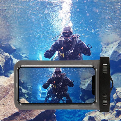 5 Pack Universal Waterproof Phone Pouch, Large Phone Dry Bag Waterproof Case for Apple iPhone 16 15 14 13 12 11 Pro Max XS Max XR X 8 7 6 Plus SE, Samsung S25 Ultra,Note,Up to 7.5"