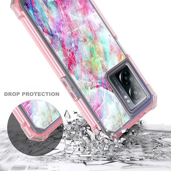 NZND Compatible with OnePlus Nord N300 5G Case with [Built-in Screen Protector], Full-Body Protective Shockproof Rugged Bumper Cover, Impact Resist Phone Case (Fantasy)
