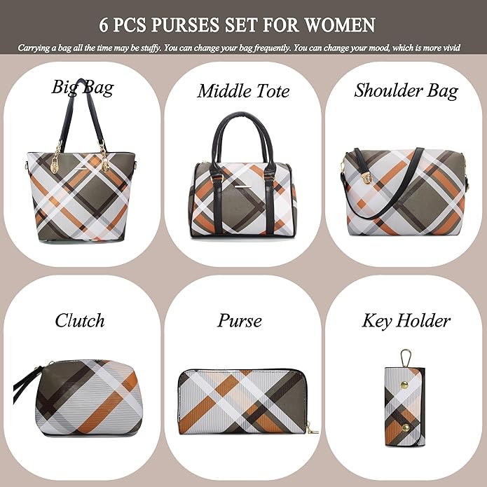 2E-youth Designer Purses and Handbags for Women Satchel Shoulder Bag Tote Top Handle Bag