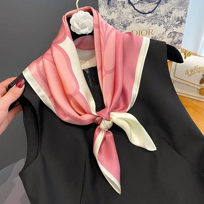 100% Pure Mulberry Silk Scarfs 26"x26" Square Scarf Women Neckerchief Headscarf hair scarf bandana Gift Packed
