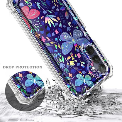 Designed for Samsung Galaxy A25 5G Case, Slim Stylish Full-Body Protective Shockproof Rugged Bumper Cover with Built-in Screen Protector (Butterfly)