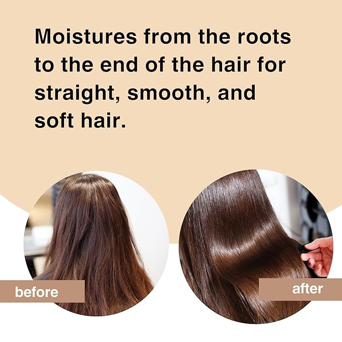 Moist Diane Keratin Hair Treatment for Frizzy Hair & Coarse Hair Women and Men, Organic Hair Care with Argan Oil & Plum Oil from Japan, Sulfate & Paraben Free, EXTRA SMOOTH & STRAIGHT, 15.2 Fl Oz