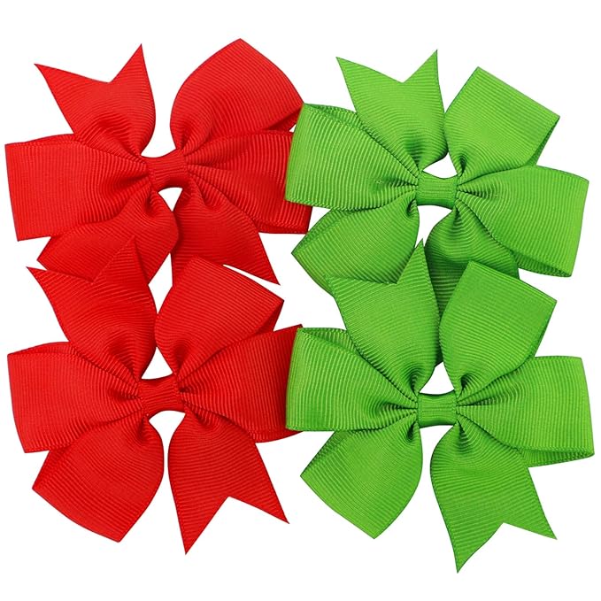 60Piece Grosgrain Ribbon Pinwheel Hair Bows Boutique Bow Alligator Clips For Girls Toddlers Teens Gifts In Pairs