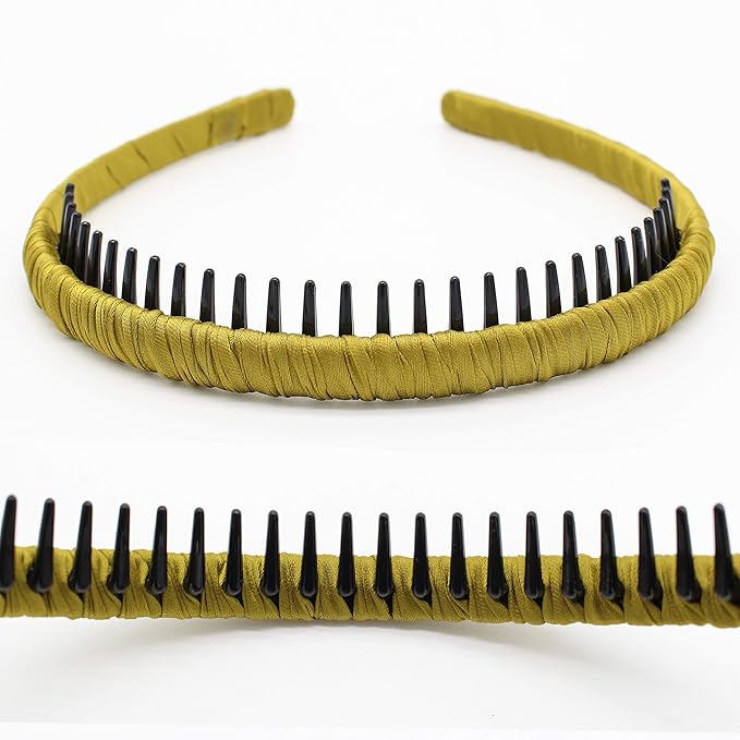 4 color Fashion hair bands headbands for women/Girls teeth comb Hair Accessories Non-slip Hair Hoop Resin Hairband Comfy headwear