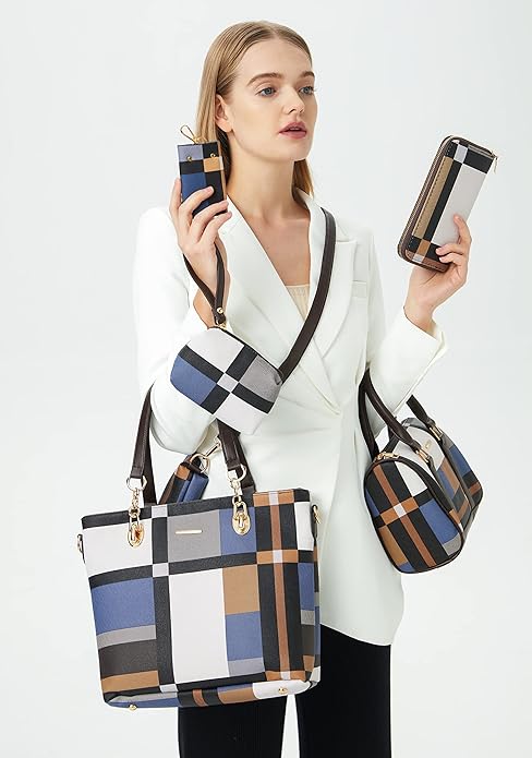 2E-youth Designer Purses and Handbags for Women Satchel Shoulder Bag Tote Top Handle Bag