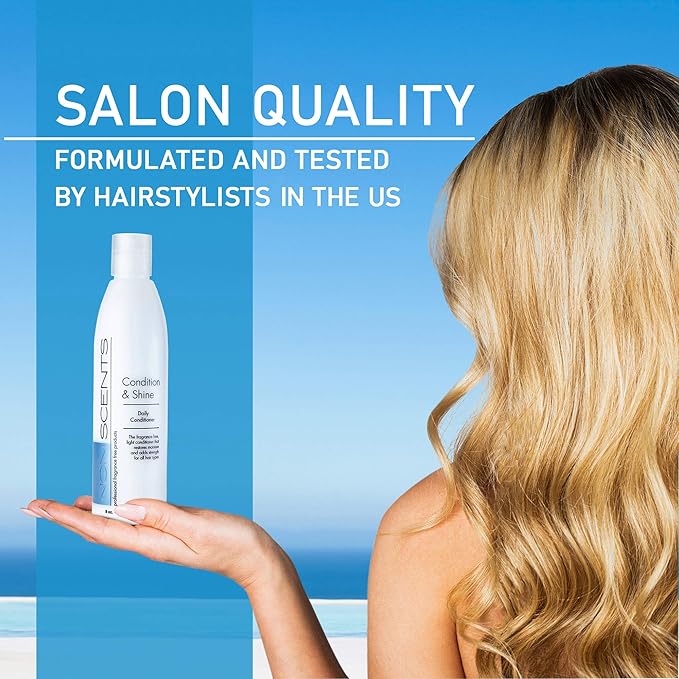 Nonscents Original Formula Natural Conditioner for Dry Hair, Cleansing for Women & Men, Cruelty-Free & Sulfate-Free Unscented, Made in USA