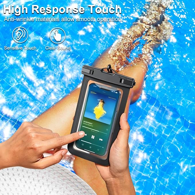 14 Pack Multicolor Universal Waterproof Phone Pouch, Large Phone Waterproof Case Dry Bag (Protection Level: IP68) Outdoor Sports for Apple iPhone,Samsung,and up to 7.5" (Multicolor 14 Pack)
