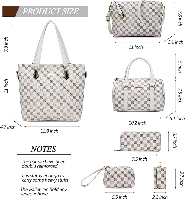 2E-youth Designer Purses and Handbags for Women Satchel Shoulder Bag Tote Top Handle Bag