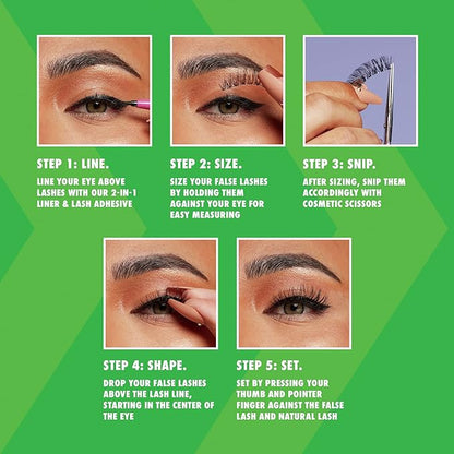 NYX PROFESSIONAL MAKEUP Jumbo Lash! Vegan False Eyelashes, Up to 12HR Wear, Reusable Fake Lashes - Extension Clusters