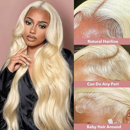 20 Inch 613 13x6 Lace Front Wigs Human Hair 200% Density 613 Body Wave Lace Front Wigs Human Hair 13x6 Blonde Wig Human Hair 613 HD Lace Front Wigs Human Hair Pre Plucked Lace Front Wigs for Women