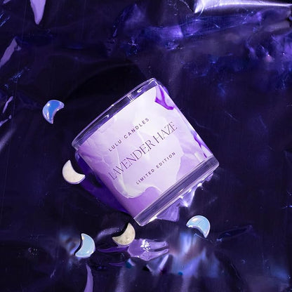 Lulu Candles | in The Clouds Collection | Lavender Haze | Spring Candle | Hand Poured in The USA | Highly Scented & Long Lasting (9 Oz. Gift Box)
